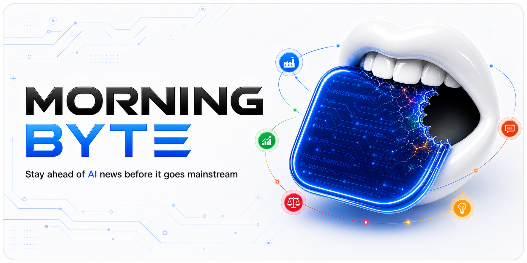 A Morning Byte email briefing preview
